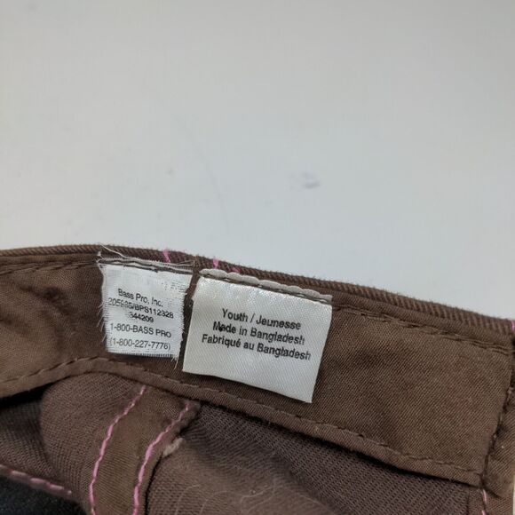 Bass Pro Shops Girls Strapback Camo Hat Brown Camo Size Youth Embroidered - Picture 12 of 12